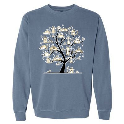 Cats On Trees Garment-Dyed Sweatshirt