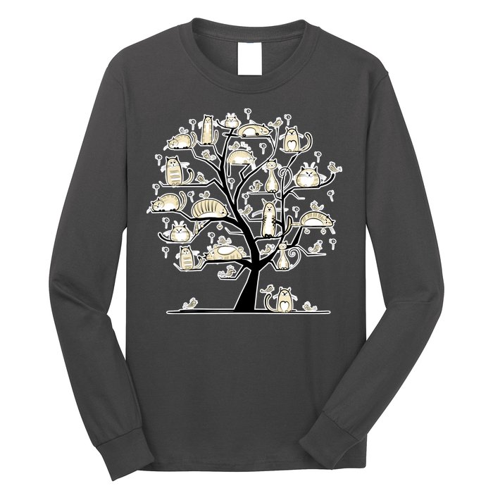 Cats On Trees Long Sleeve Shirt