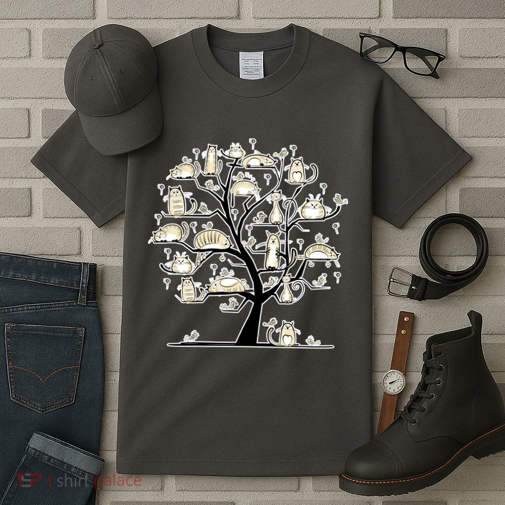 Cats On Trees Tall T-Shirt