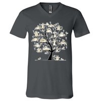 Cats On Trees V-Neck T-Shirt