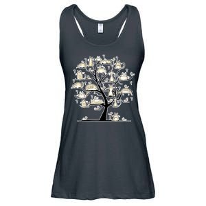 Cats On Trees Ladies Essential Flowy Tank