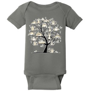 Cats On Trees Baby Bodysuit