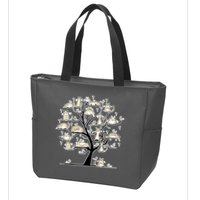 Cats On Trees Zip Tote Bag