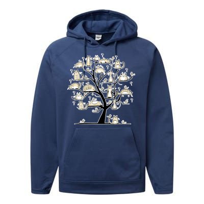 Cats On Trees Performance Fleece Hoodie