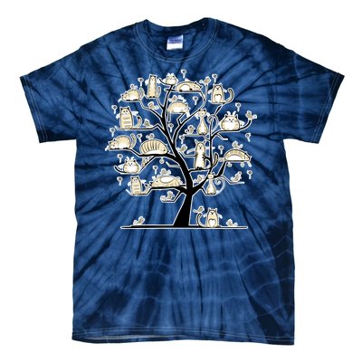 Cats On Trees Tie-Dye T-Shirt