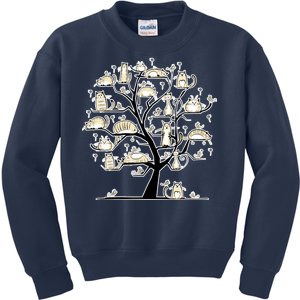 Cats On Trees Kids Sweatshirt