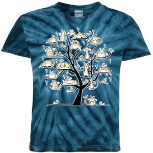 Cats On Trees Kids Tie-Dye T-Shirt