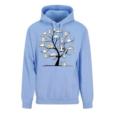 Cats On Trees Unisex Surf Hoodie