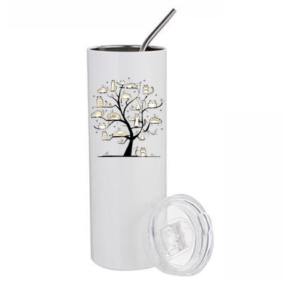 Cats On Trees Stainless Steel Tumbler