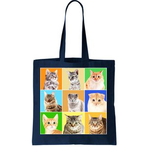 Cats Photo Portraits Collage Tote Bag