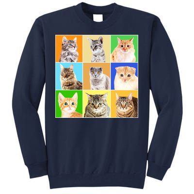 Cats Photo Portraits Collage Tall Sweatshirt