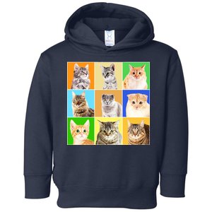 Cats Photo Portraits Collage Toddler Hoodie