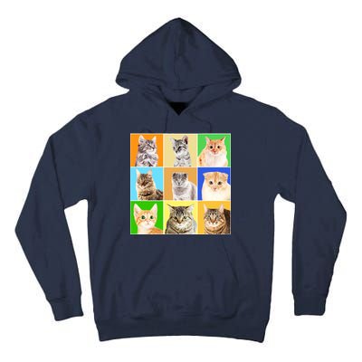 Cats Photo Portraits Collage Tall Hoodie