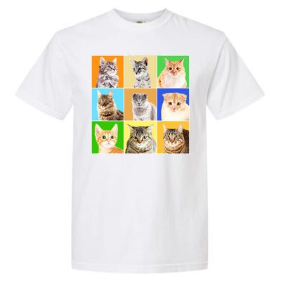 Cats Photo Portraits Collage Garment-Dyed Heavyweight T-Shirt