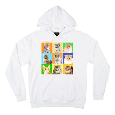 Cats Photo Portraits Collage Hoodie