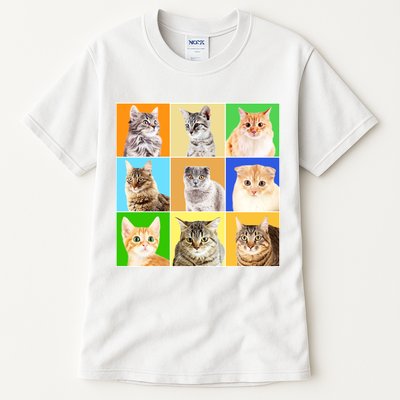 Cats Photo Portraits Collage Tall T-Shirt