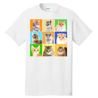 Cats Photo Portraits Collage Tall T-Shirt