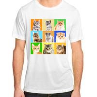 Cats Photo Portraits Collage Adult ChromaSoft Performance T-Shirt