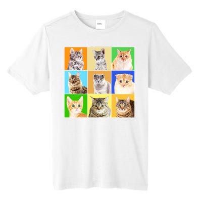 Cats Photo Portraits Collage Tall Fusion ChromaSoft Performance T-Shirt