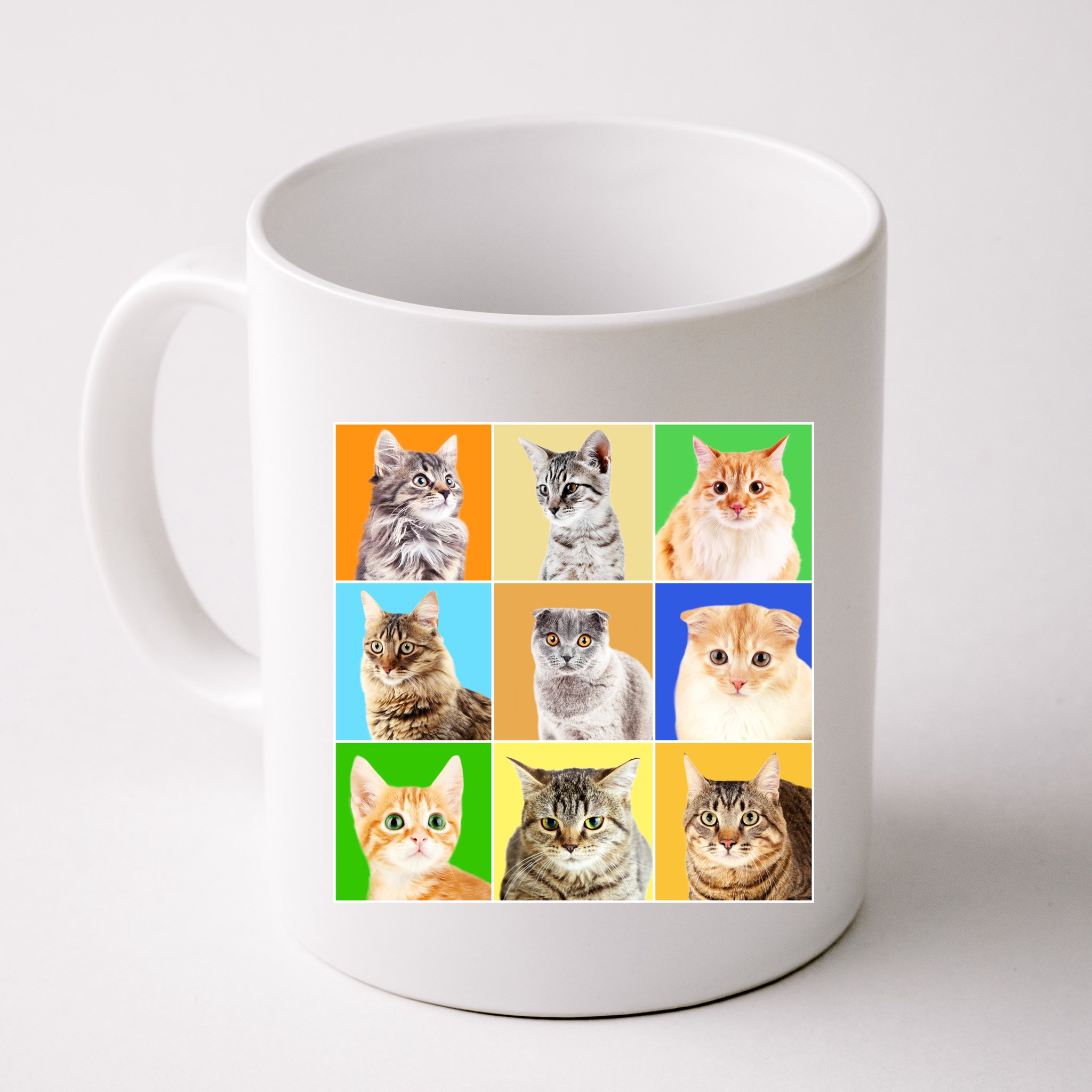 Cats Photo Portraits Collage Mug