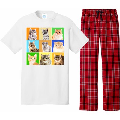 Cats Photo Portraits Collage Pajama Set