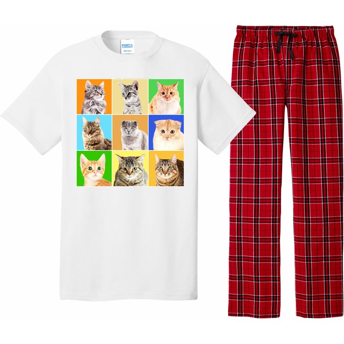 Cats Photo Portraits Collage Pajama Set