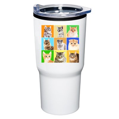 Cats Photo Portraits Collage Tumbler