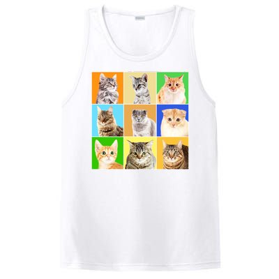 Cats Photo Portraits Collage PosiCharge Competitor Tank