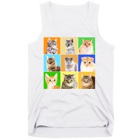 Cats Photo Portraits Collage Tank Top