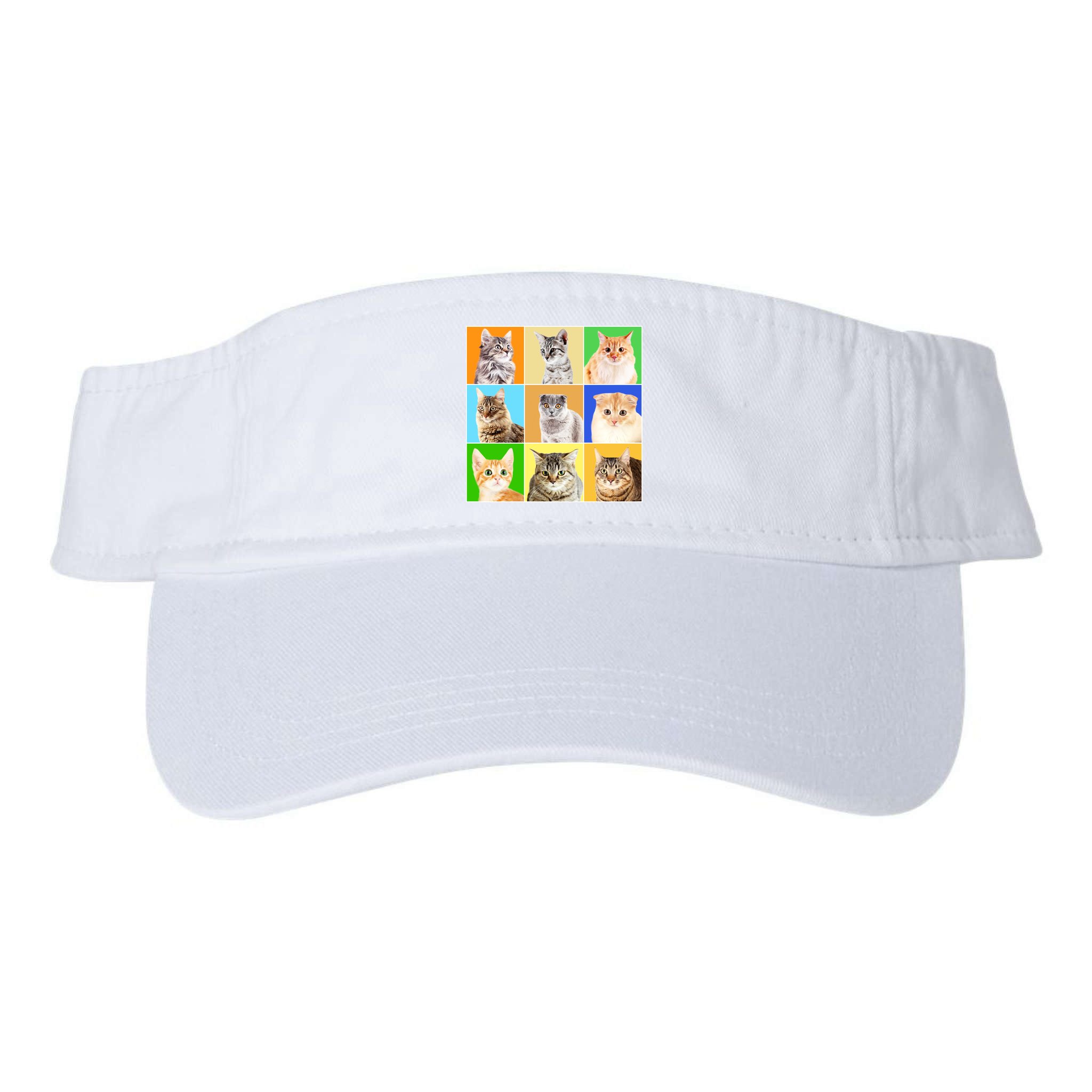 Cats Photo Portraits Collage Visor