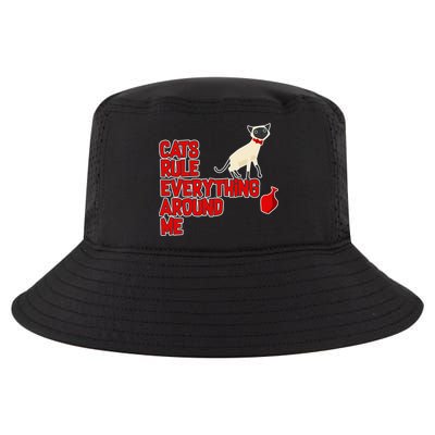 Cats Rule Everything Around Me  Cool Comfort Performance Bucket Hat