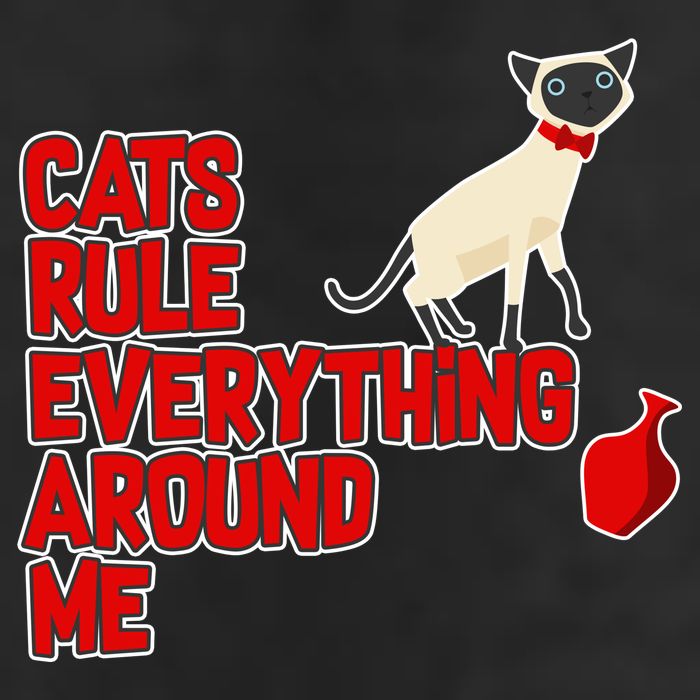 Cats Rule Everything Around Me  Cool Comfort Performance Bucket Hat