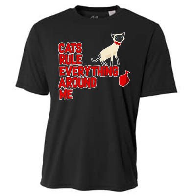 Cats Rule Everything Around Me  Cooling Performance Crew T-Shirt