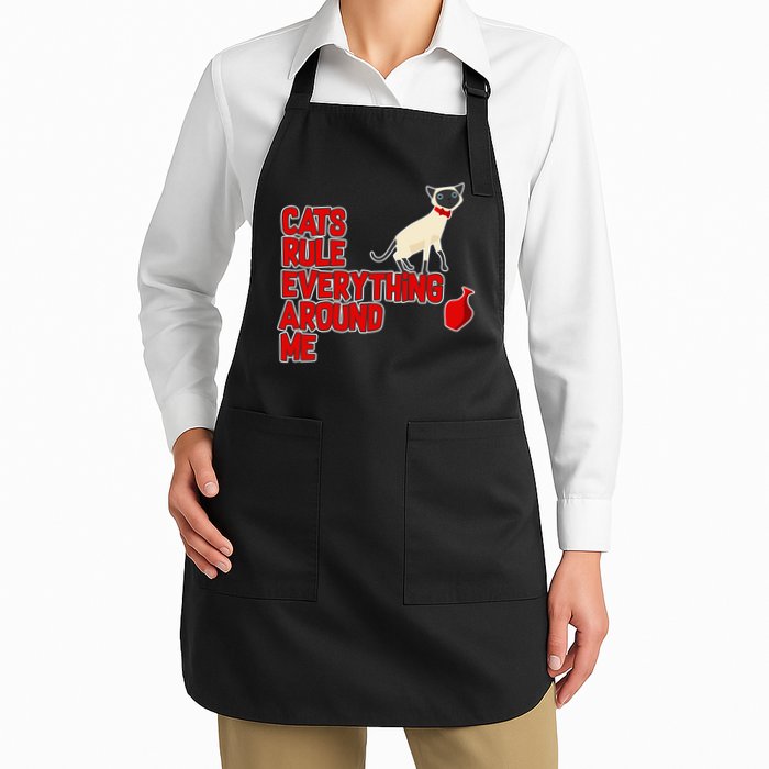 Cats Rule Everything Around Me  Apron