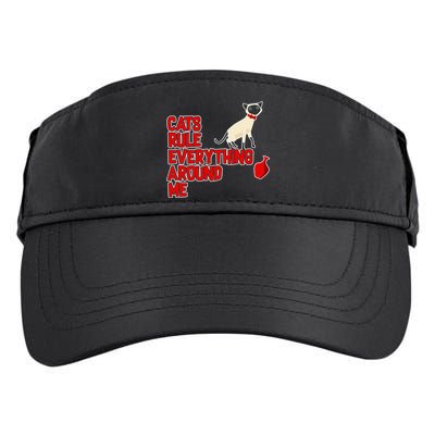 Cats Rule Everything Around Me  Adult Drive Performance Visor
