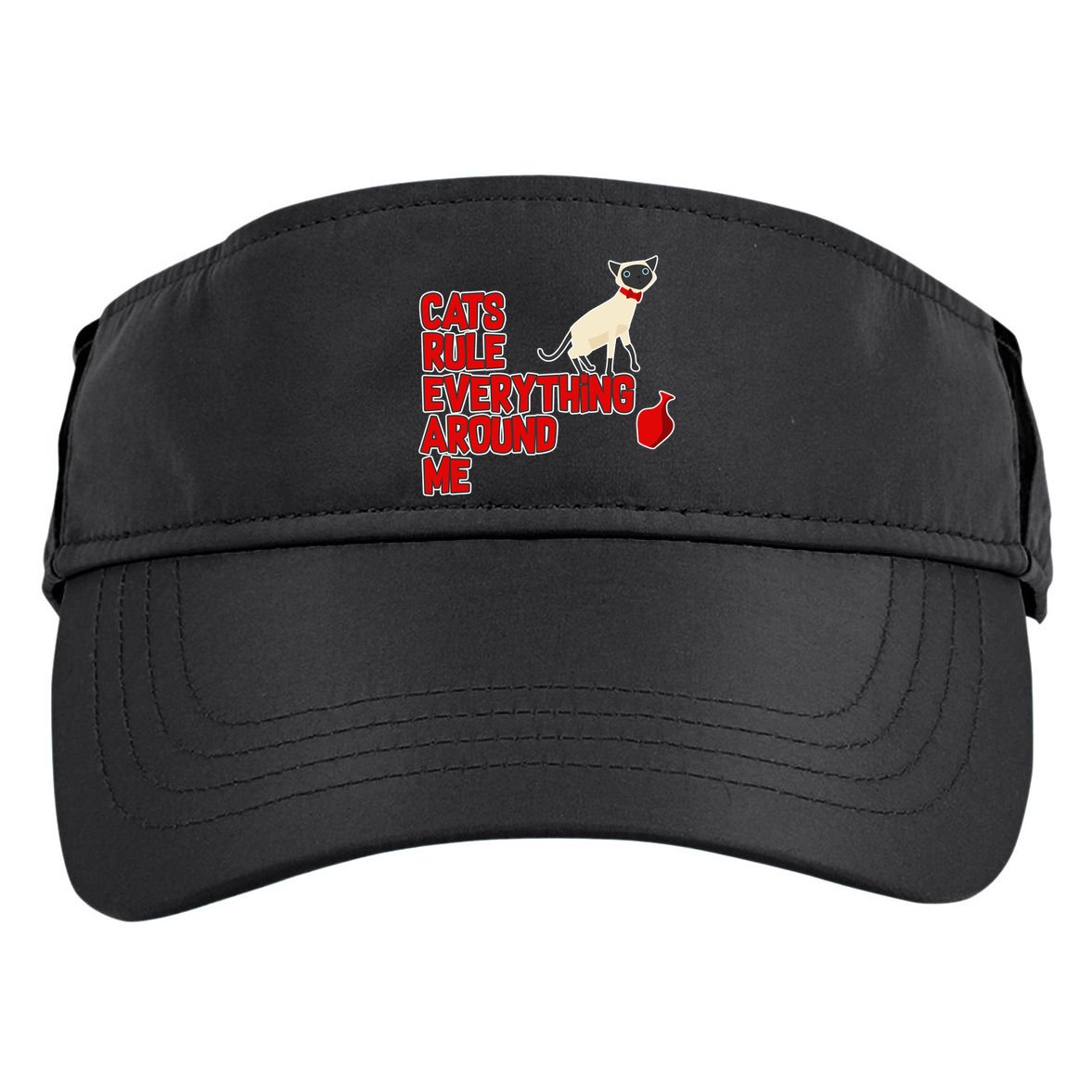 Cats Rule Everything Around Me  Adult Drive Performance Visor