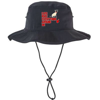 Cats Rule Everything Around Me  Bucket Hat