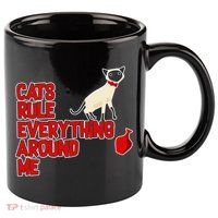 Cats Rule Everything Around Me  11oz C Handle Ceramic Mug