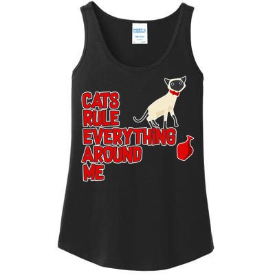 Cats Rule Everything Around Me  Ladies Essential Tank