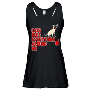 Cats Rule Everything Around Me  Ladies Essential Flowy Tank