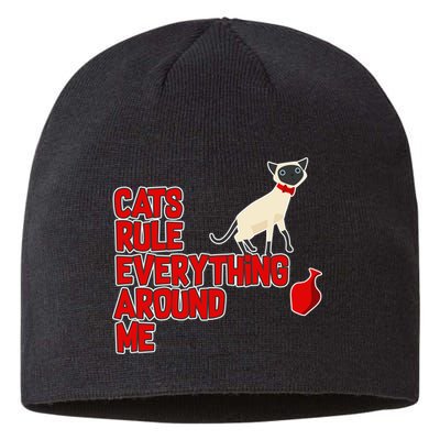 Cats Rule Everything Around Me  Sustainable Beanie