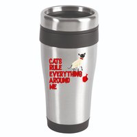 Cats Rule Everything Around Me  16oz Travel Tumbler