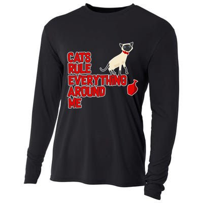 Cats Rule Everything Around Me  Cooling Performance Long Sleeve Crew