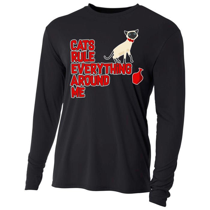 Cats Rule Everything Around Me  Cooling Performance Long Sleeve Crew