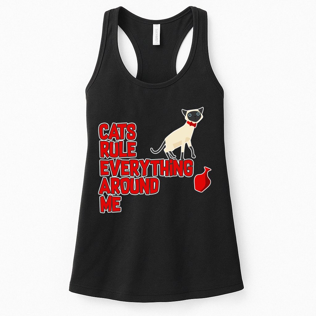 Cats Rule Everything Around Me  Womens Tank Top