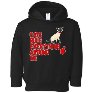 Cats Rule Everything Around Me  Toddler Hoodie