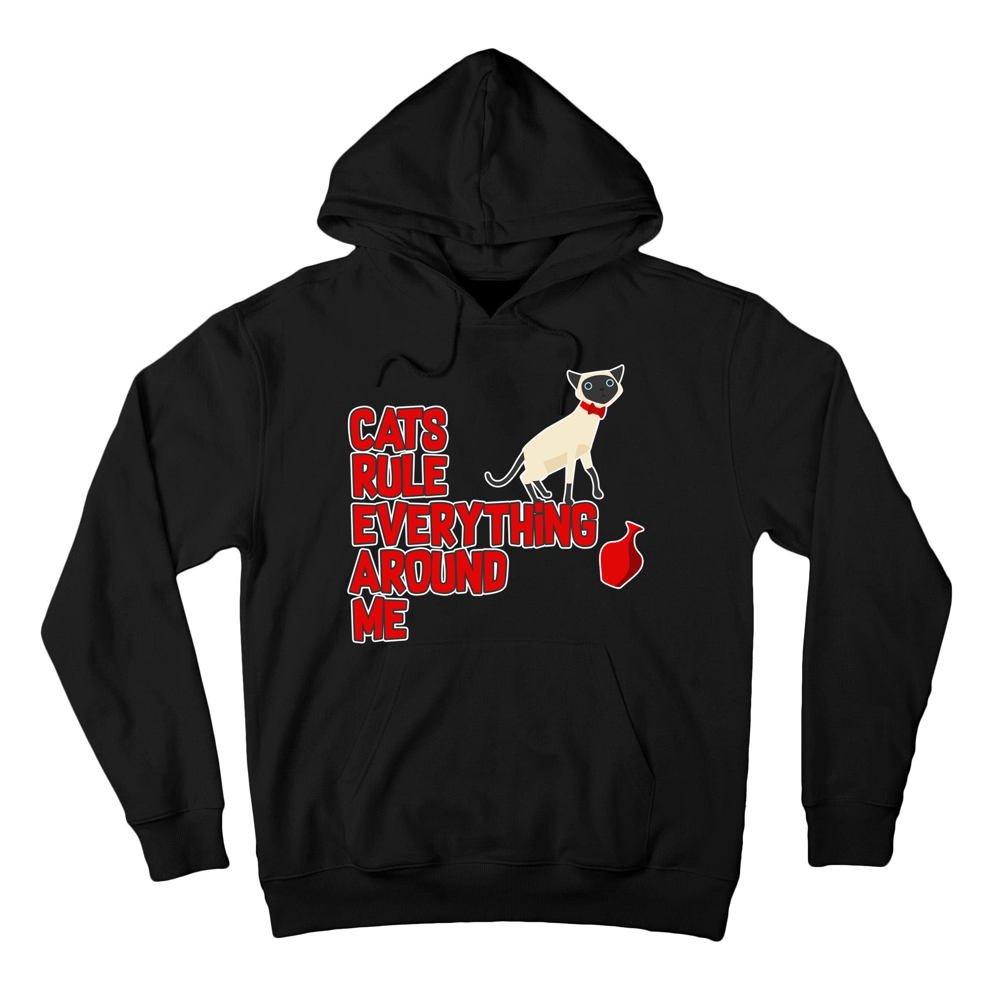Cats Rule Everything Around Me  Tall Hoodie