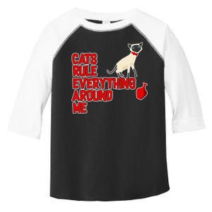 Cats Rule Everything Around Me  Toddler Fine Jersey T-Shirt