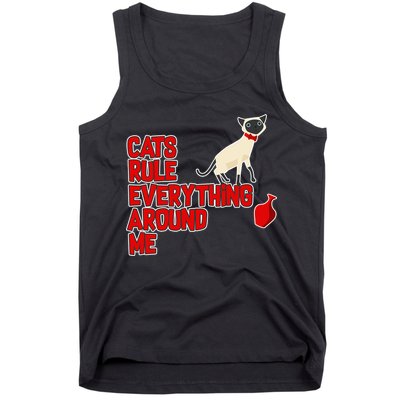 Cats Rule Everything Around Me  Tank Top
