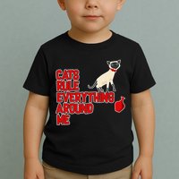Cats Rule Everything Around Me  Toddler T-Shirt